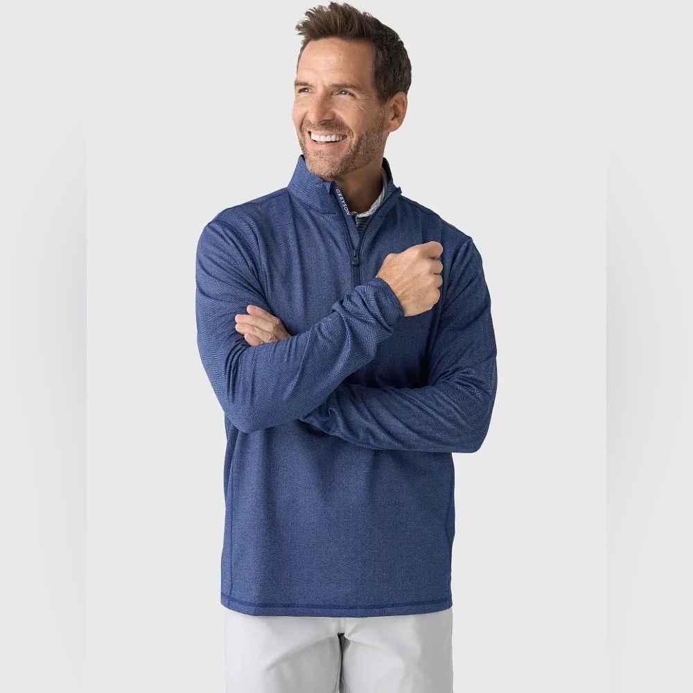 Men's Greyson Blue Quarter-Zip Pullover